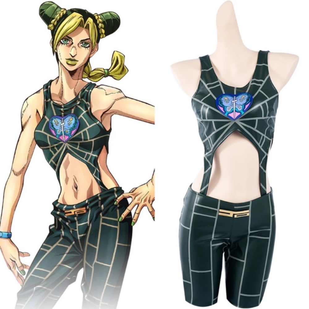 JoJo‘s Bizarre Adventure Jolyne Cujoh Cosplay Costume Outfits Halloween Suit